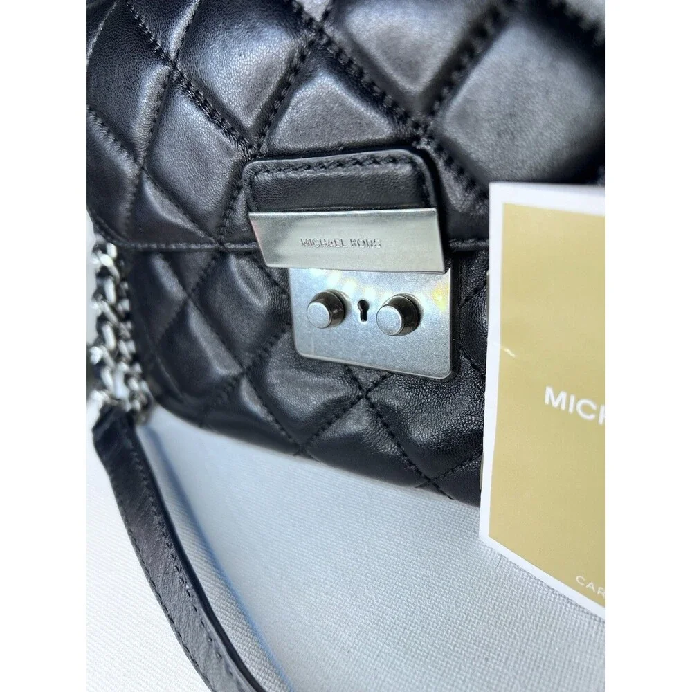 Coach Black Tote Shoulder Bag with Logo Tag